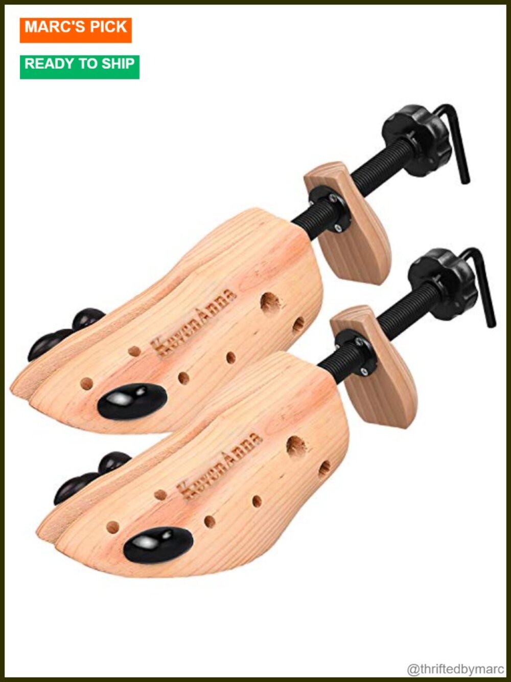 Pine Wood Shoe Tree Stretcher 4-Way 10 Holes Men Women Medium